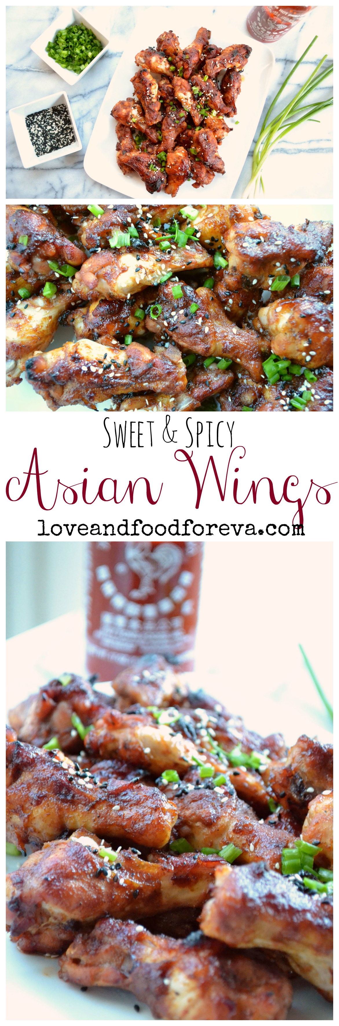 Sweet & spicy Asian Wings - perfect for game day!