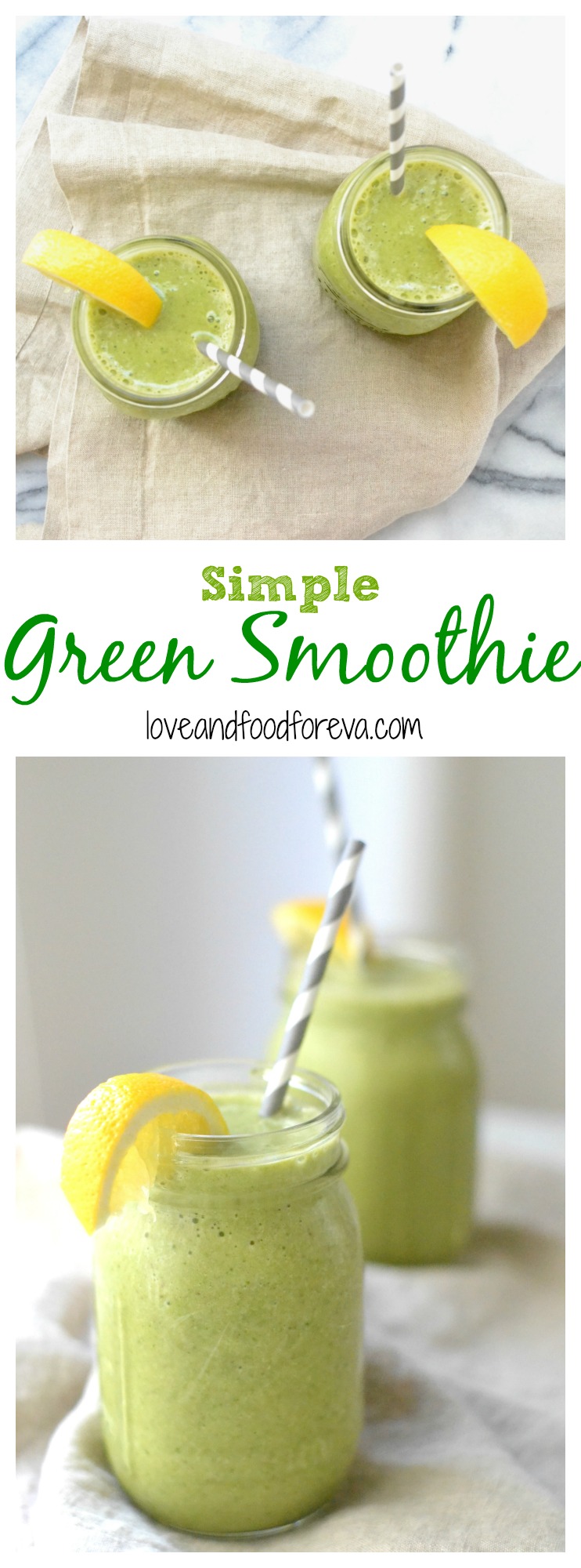 Simple Green Smoothie - so easy to customize it to your liking!