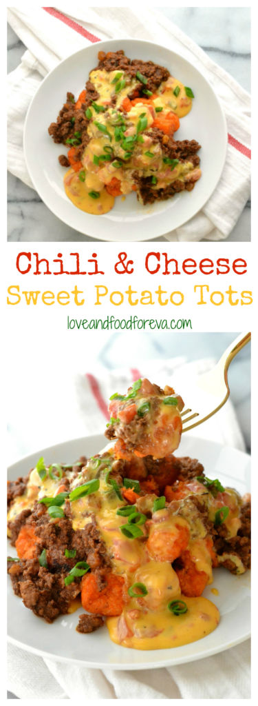Chili & Cheese Sweet Potato Tots are out-of-this-world delicious and SO easy to make!