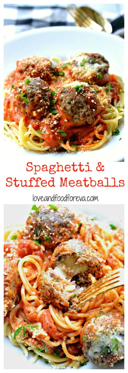 Everyone loves a classic spaghetti dish, but stuffing meatballs with mozzarella makes it extra special!