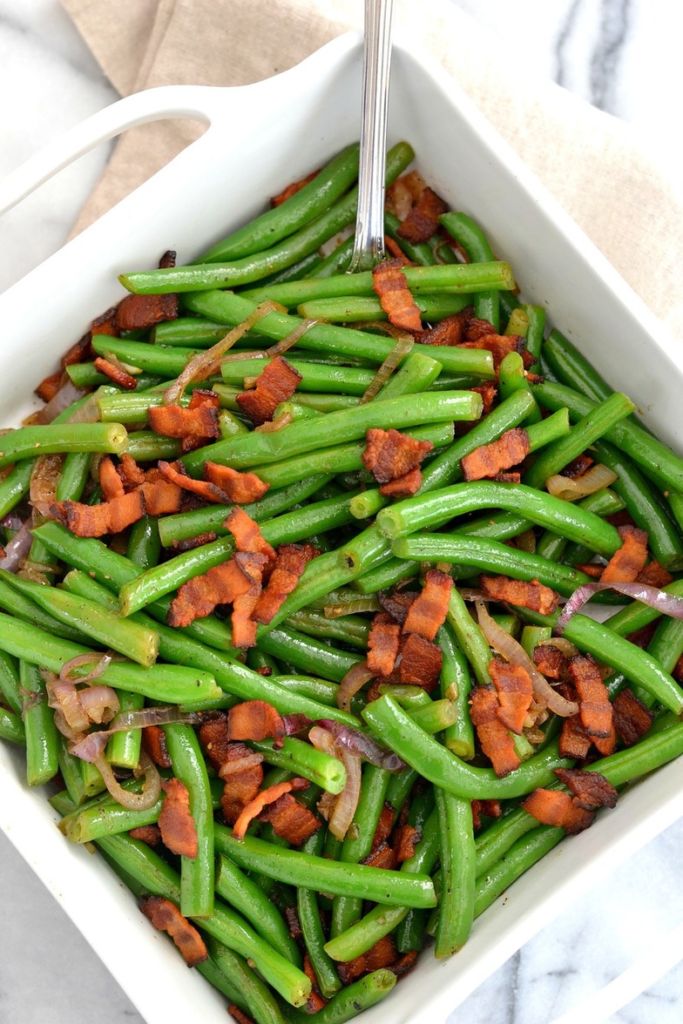 Green Beans with Shallots and Bacon | Love & Food ForEva