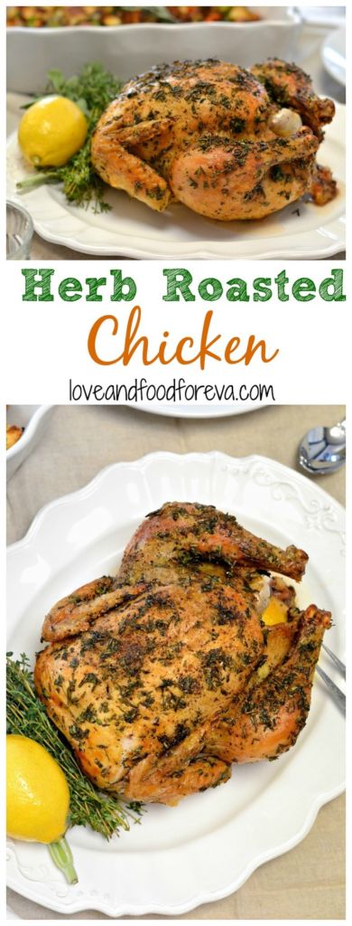 If you're looking for a fool-proof, yet delicious, substitute for turkey this Thanksgiving, look no further! This Herb Roasted Chicken is fragrant, juicy, and so flavorful...you'll be fighting over leftovers!