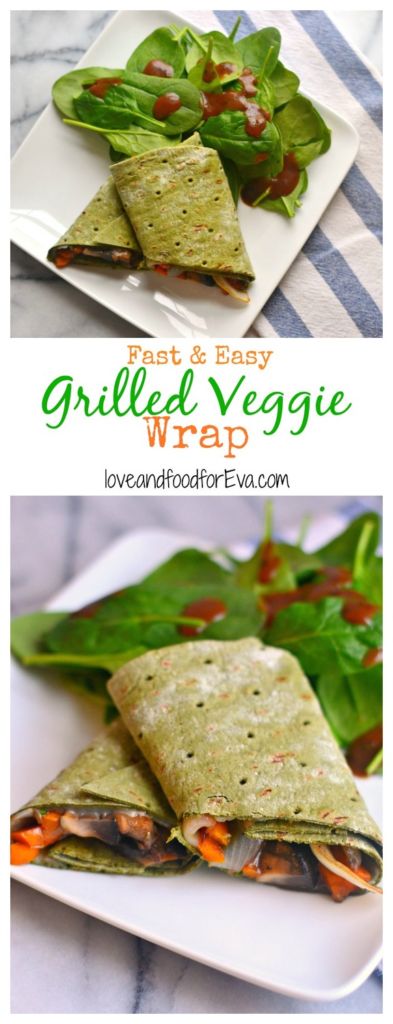 This Grilled Veggie Wrap is the perfect fast and easy meal when you're hungry and in need of something extra nutritious!